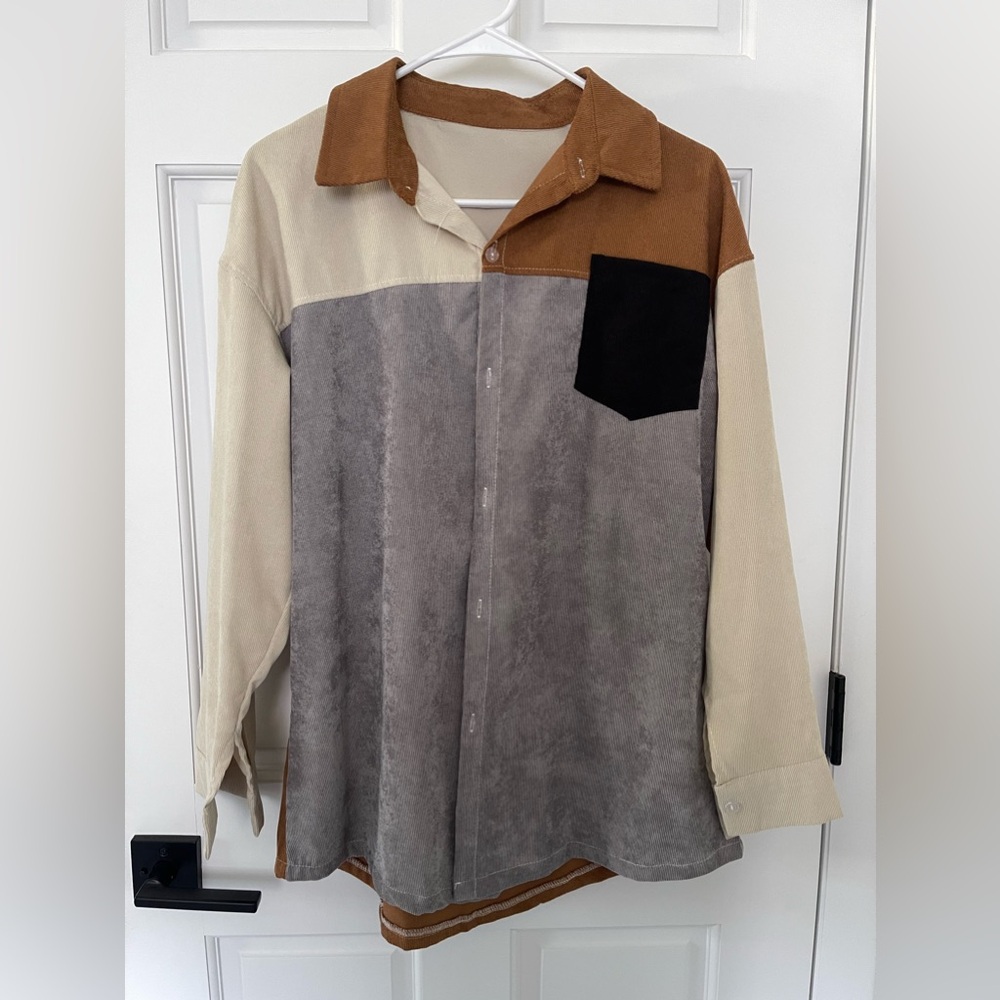 Oversized shacket